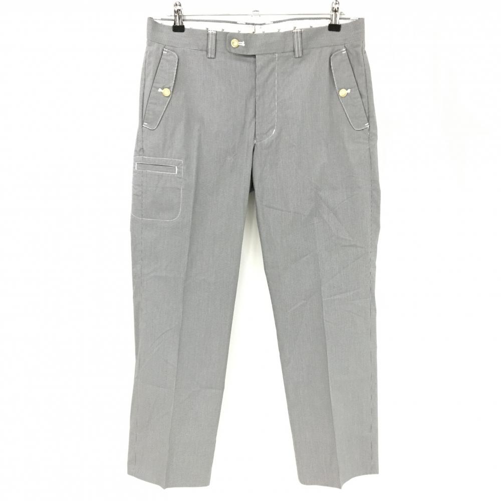 アシュワース パンツ グレー 細目チェック メンズ 85 ゴルフウェア ASHWORTH
