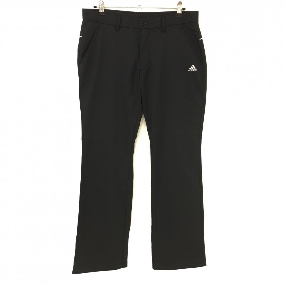 アディダス パンツ 黒 ロゴシルバー メンズ 88 ゴルフウェア adidas