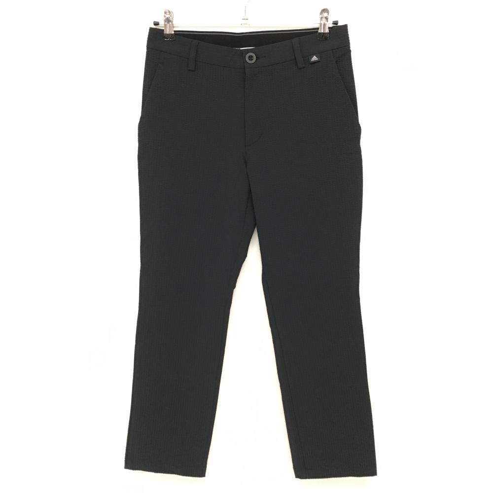 【超美品】アディダス パンツ ネイビー サッカー生地 ストレッチ メンズ 79 ゴルフウェア 2022年モデル adidas