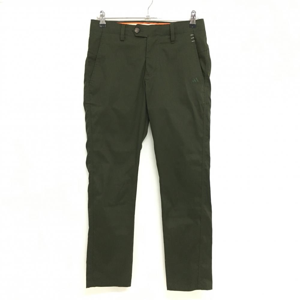 【美品】アディダス パンツ カーキ 無地 メンズ 76 ゴルフウェア adidas
