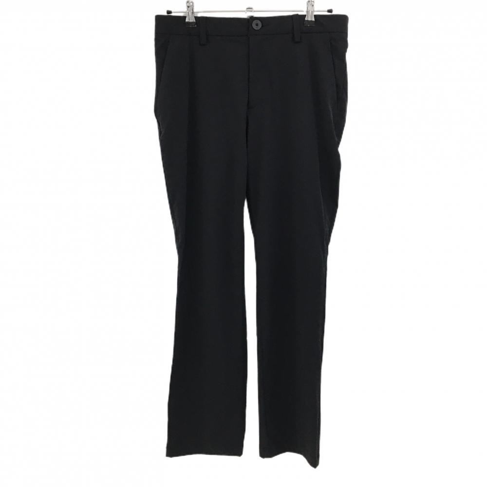 【超美品】アディダス ストレッチパンツ 黒 後ろ一部パンチング ウエスト内側ゴム メンズ 82(M) ゴルフウェア adidas