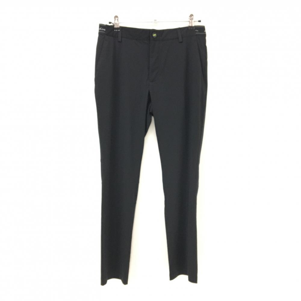 【新品】アディダス パンツ 黒 ストレッチ 膝裏パンチング ウエスト一部ゴム メンズ O ゴルフウェア adidas