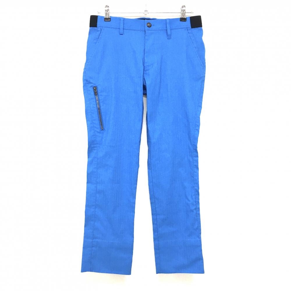 アディダス パンツ ブルー ウエストサイドゴム ジップポケット メンズ 79 ゴルフウェア adidas
