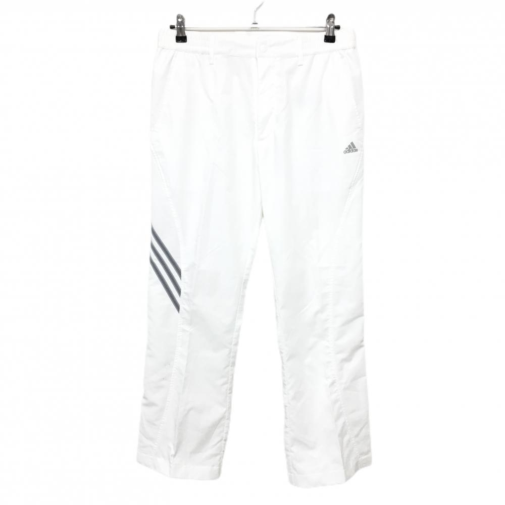 アディダス パンツ 白 サイド3ライン メンズ M/M ゴルフウェア adidas