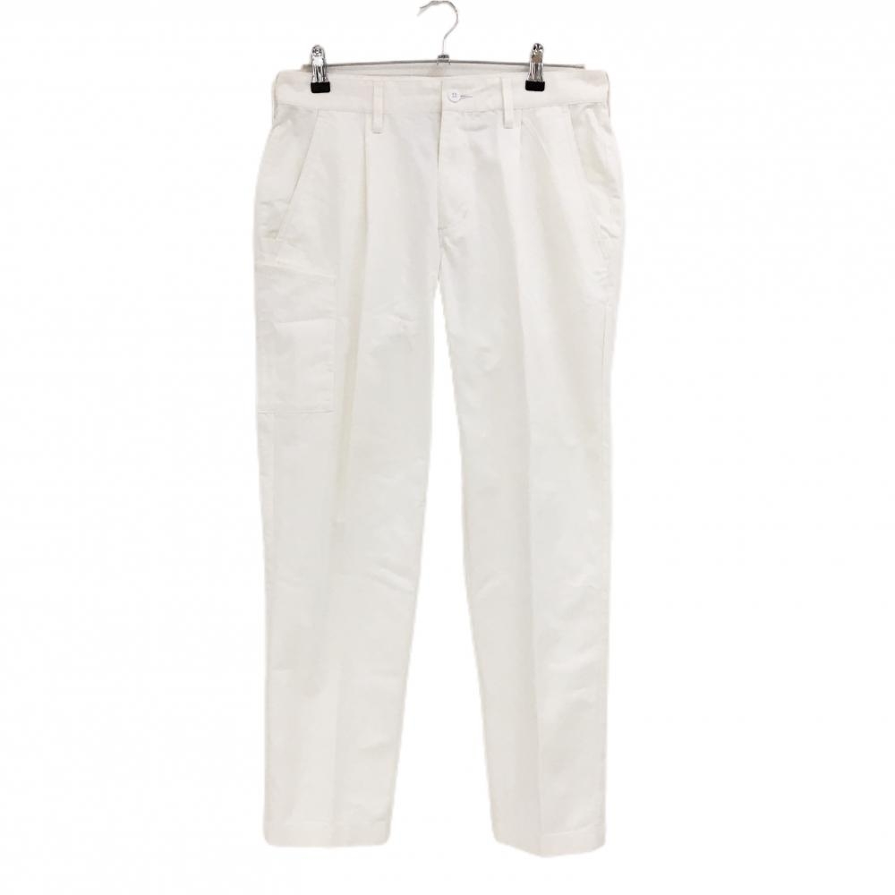 アディダス パンツ 白 コットン混 メンズ 85 ゴルフウェア adidas