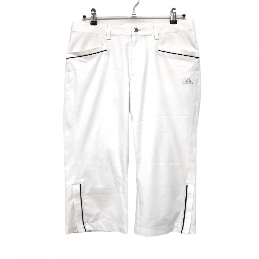 アディダス 半端丈パンツ 白 裾ジップ  メンズ L/G ゴルフウェア adidas