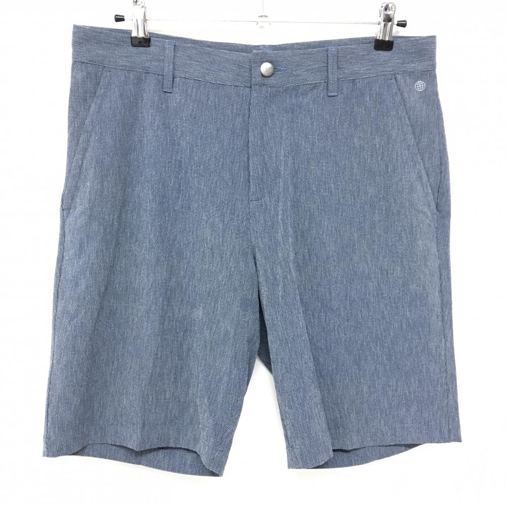 【美品】アディダス ハーフパンツ ネイビー×白 バックロゴ  メンズ 79 ゴルフウェア adidas