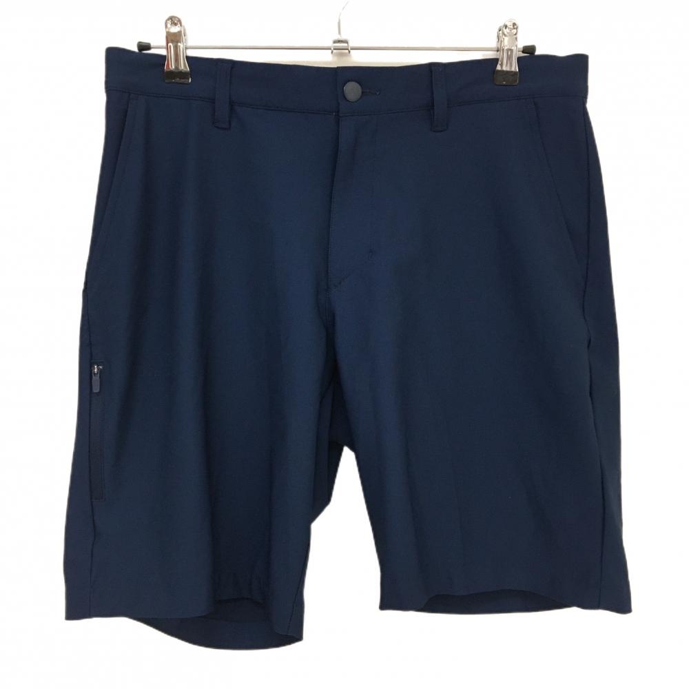 【美品】アディダス ハーフパンツ ネイビー ストレッチ  メンズ 85 ゴルフウェア adidas