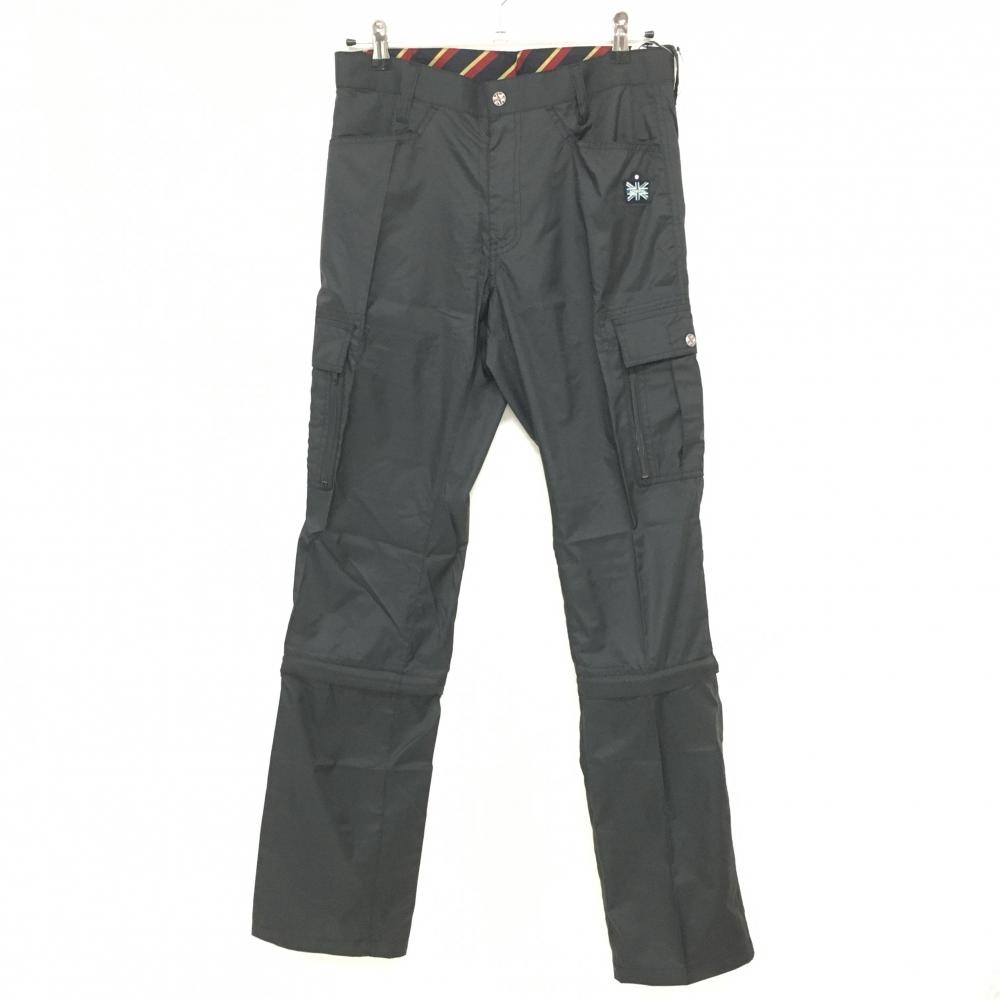 【新品】アドミラル 2WAYパンツ 黒 複数ポケット 撥水 裾着脱可 メンズ L ゴルフウェア Admiral