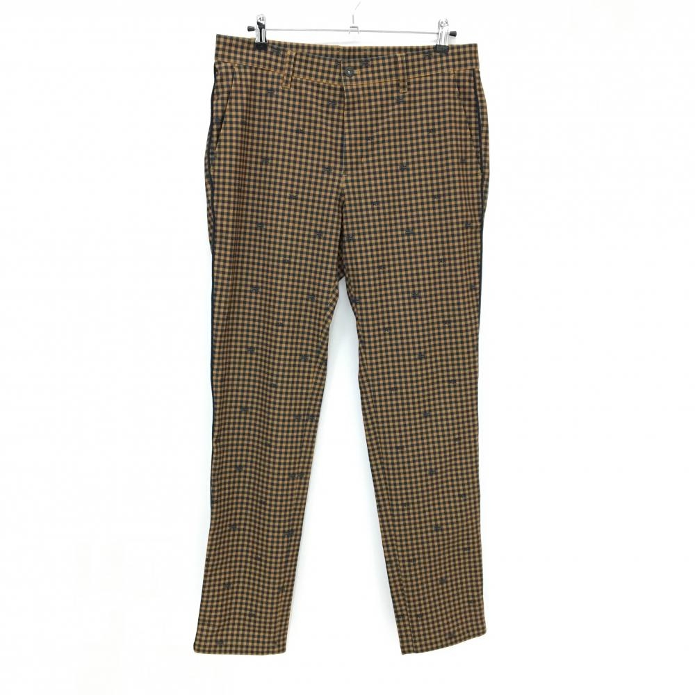 【超美品】アドミラル パンツ ブラウン×黒 チェック 総柄  メンズ LL ゴルフウェア Admiral