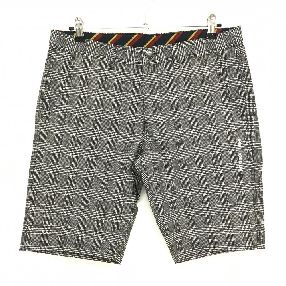 【新品】アドミラル ハーフパンツ グレー×白 グレンチェック COOL ストレッチ メンズ LL ゴルフウェア Admiral