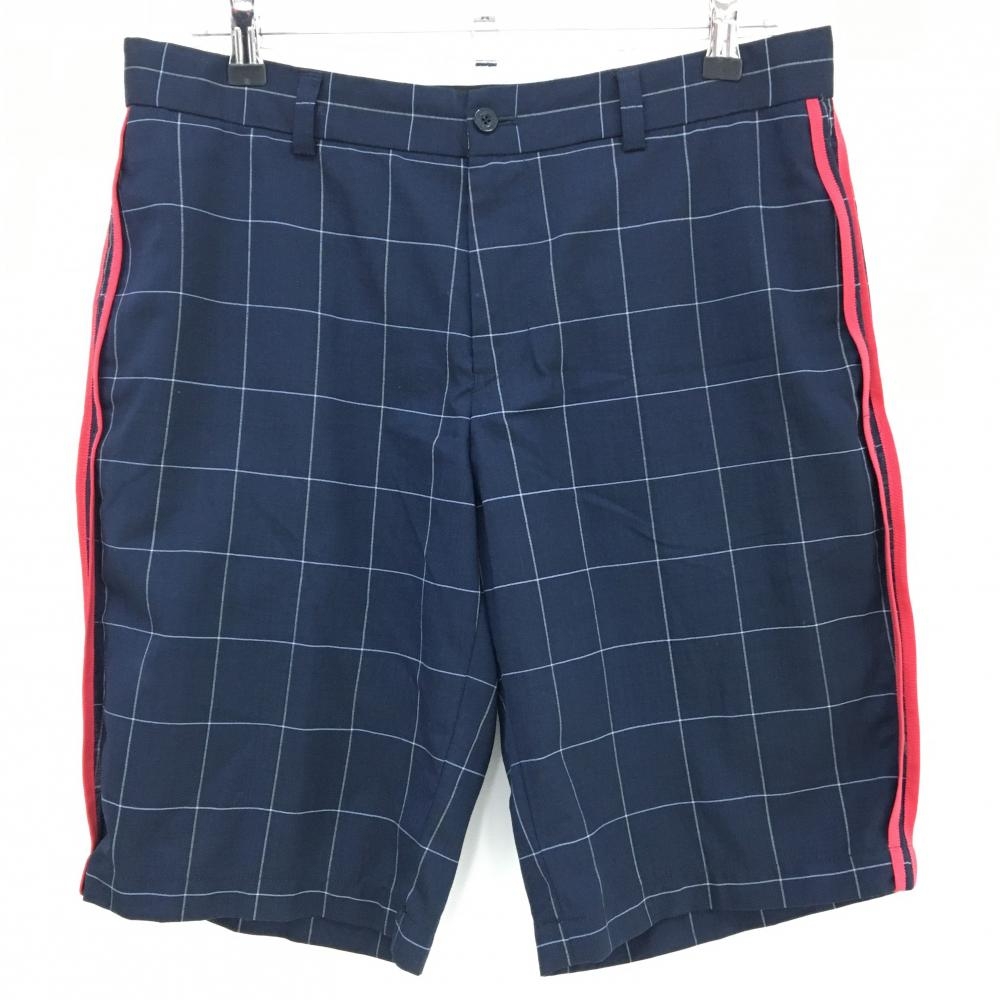 アルチビオ ハーフパンツ ネイビー×白 格子チェック  メンズ 48(L) ゴルフウェア archivio