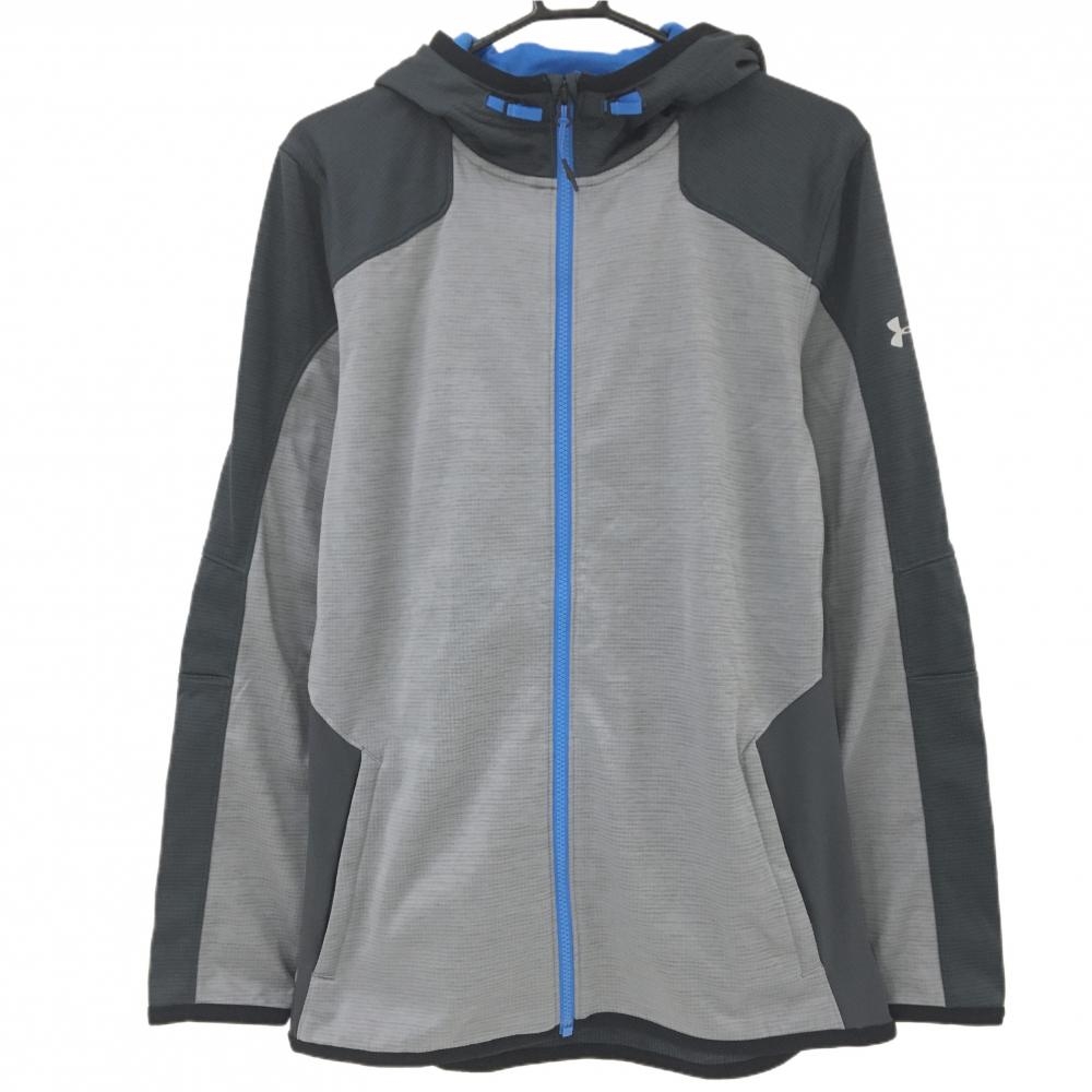 新品　アンダーアーマー ビッグロゴ&マーク入りパーカーブルゾン「LGサイズ」 新品 アンダーアーマー ビッグロゴ&マーク入りパーカーブルゾン「LG