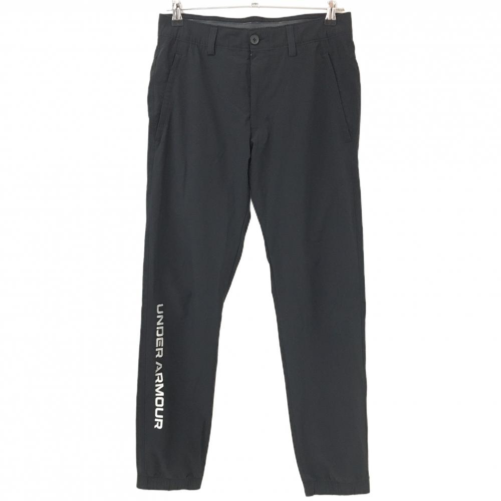 アンダーアーマー ジョガーパンツ 黒 バックロゴ メンズ MD/M/M ゴルフウェア UNDER ARMOUR