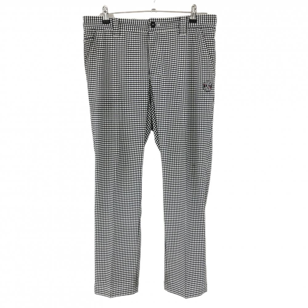 アンパスィ パンツ ダークネイビー×白 ドット 後ろウエストゴム  メンズ LL ゴルフウェア and per se