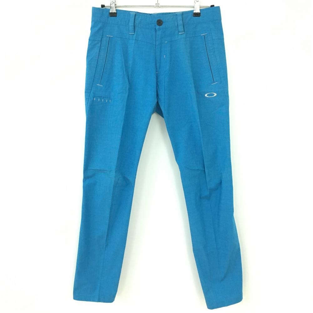 Oakley オークリー パンツ ブルー スカル刺しゅう ピン装着可 メンズ 32 ゴルフウェア