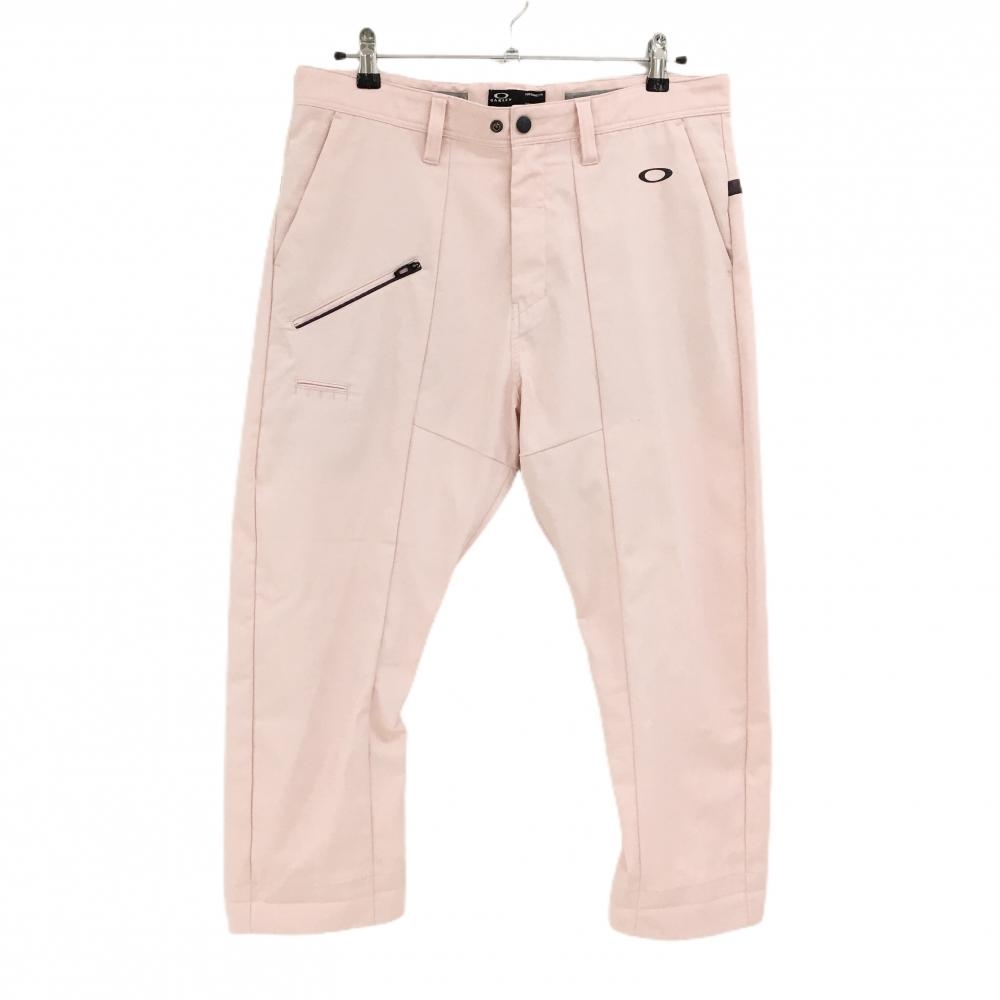 【美品】オークリー パンツ ライトピンク ティー装着可 HYDROLIX メンズ 34 ゴルフウェア Oakley