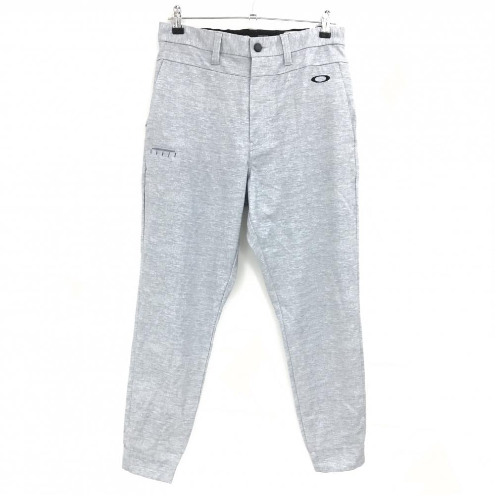 【新品】オークリー ジョガーパンツ 杢ライトグレー 吸汗速乾 ストレッチ UVカット  メンズ L ゴルフウェア 2024年モデル Oakley