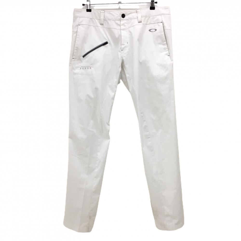 オークリー パンツ 白 ティー装着可 ストレッチ メンズ 36 ゴルフウェア Oakley