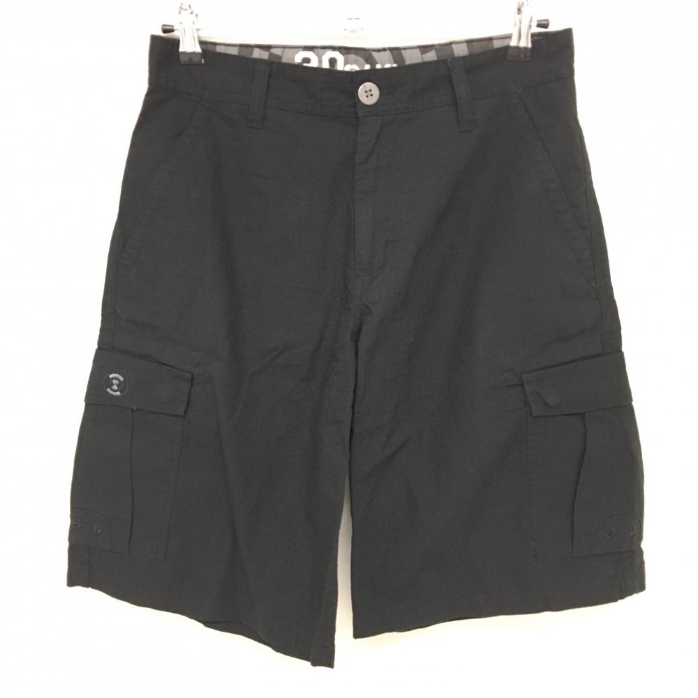 オークリー ハーフパンツ 黒 カーゴ 地模様 メンズ  ゴルフウェア Oakley