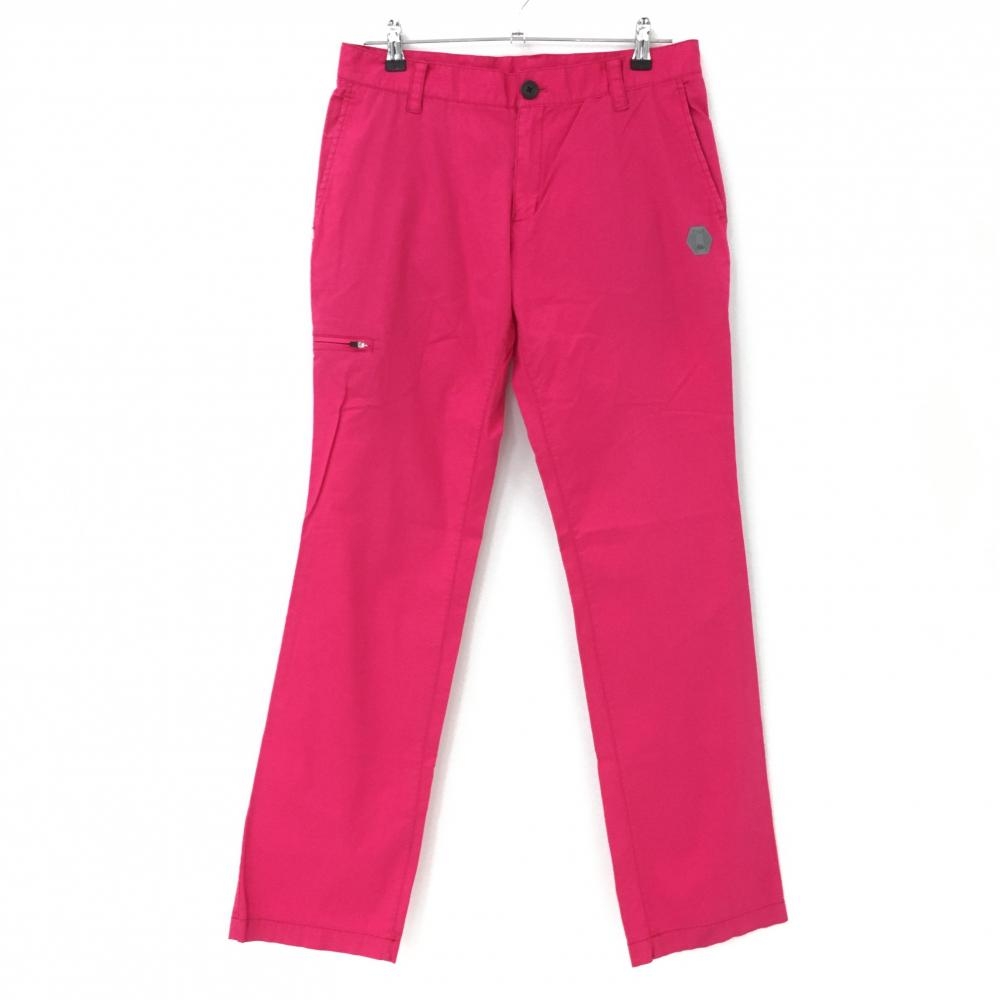 カッパ パンツ ピンク×黒 ストライプ織生地 5ポケット ストレッチ  メンズ L ゴルフウェア Kappa