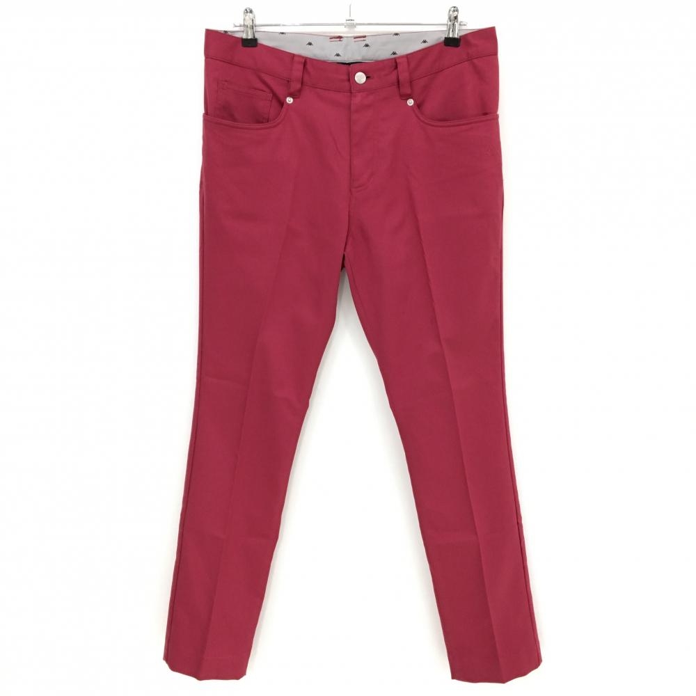 【美品】カッパ パンツ ボルドー シンプル ロゴ刺しゅう メンズ 85 ゴルフウェア Kappa