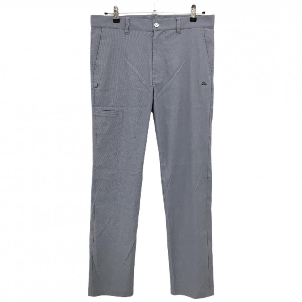 【美品】カッパ パンツ ネイビー×白 地模様 ストレッチ メンズ  ゴルフウェア Kappa