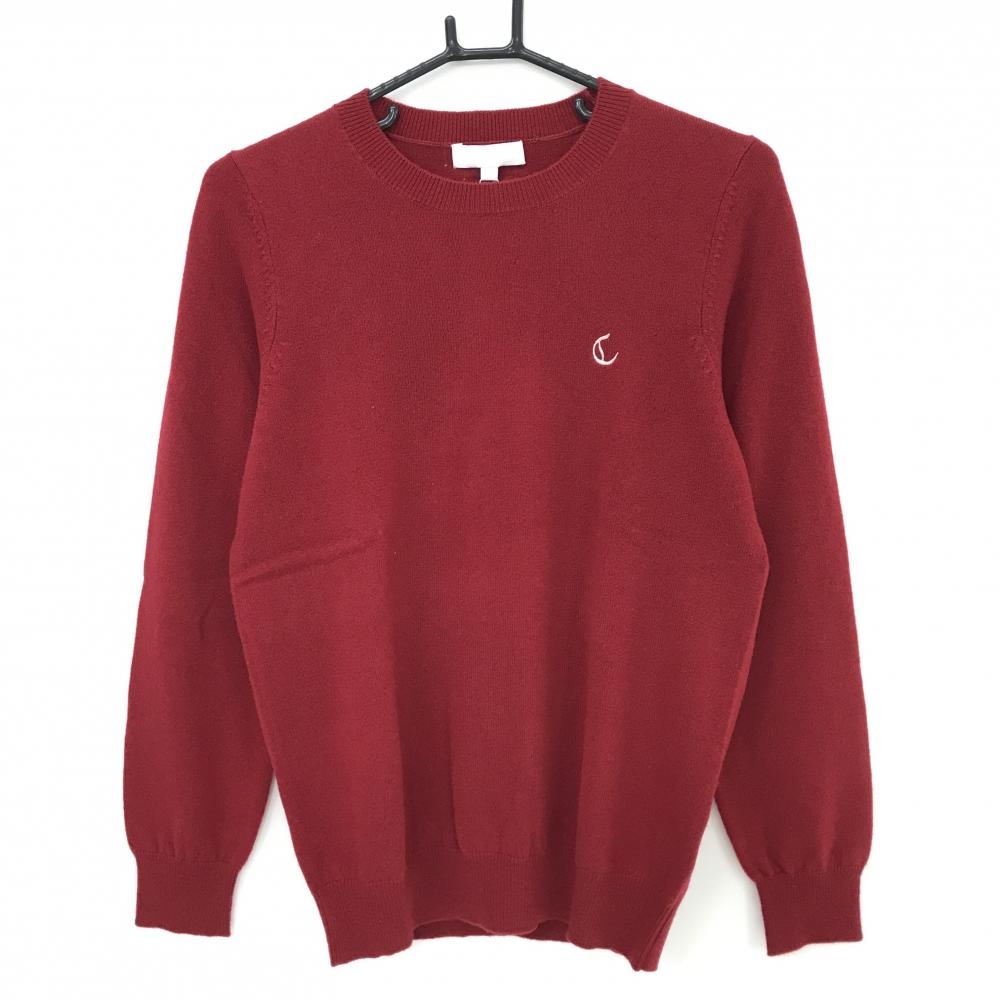 【新品】キャロウェイ セーター レッド カシミヤ100％ ニット  メンズ M ゴルフウェア Callaway