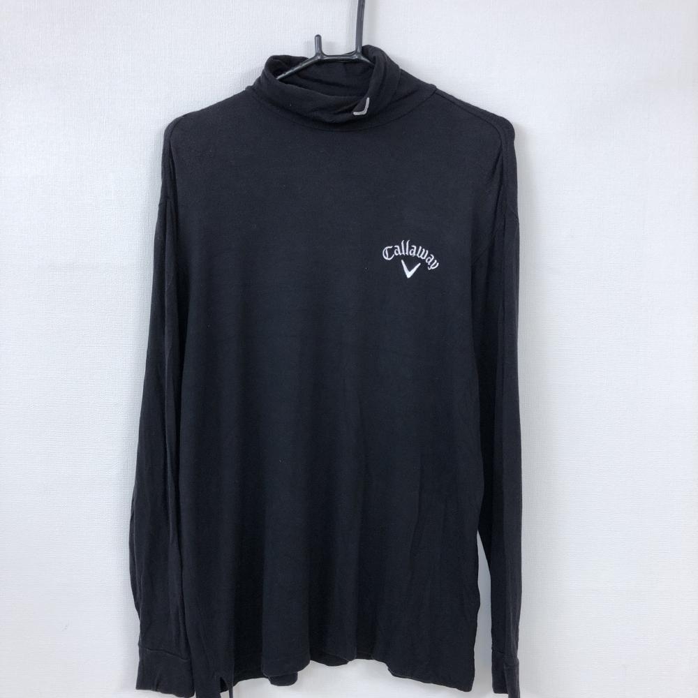 Callaway キャロウェイ Xseries 長袖ハイネックシャツ 黒 白 タートルネック メンズ L ゴルフウェア 中古ゴルフ ウェア通販サイトreonard レオナード