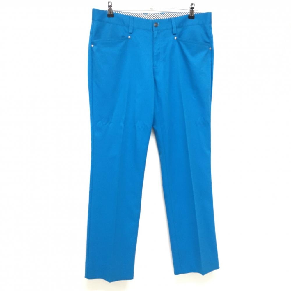 【美品】キャロウェイ パンツ ブルー 無地 ストレッチ メンズ LL ゴルフウェア Callaway