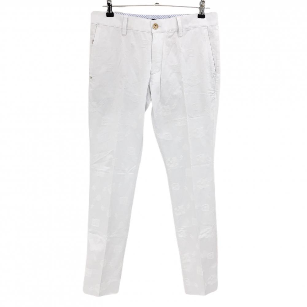 キャロウェイ パンツ 白 総柄  メンズ M ゴルフウェア Callaway