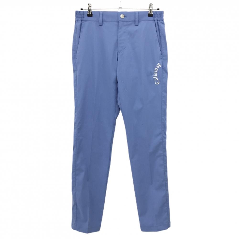 【超美品】キャロウェイ パンツ ライトブルー サイドロゴ白 メンズ M ゴルフウェア 2023年モデル Callaway