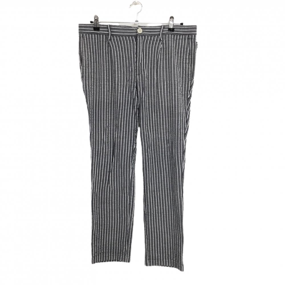 キャロウェイ パンツ グレー×白 ストライプ バックロゴ メンズ LL ゴルフウェア Callaway