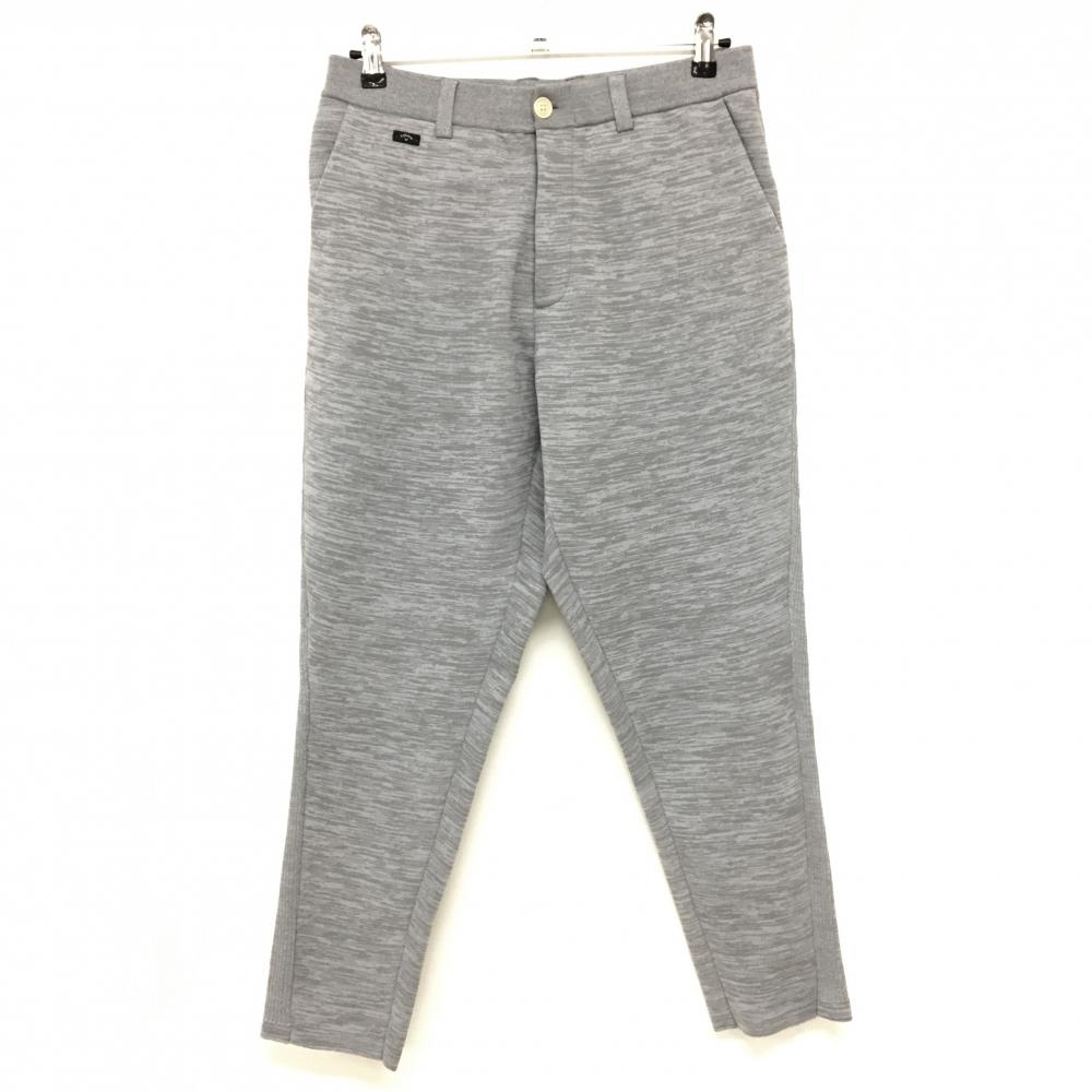 【新品】キャロウェイ レッドレーベル パンツ 杢グレー ウエスト調整紐 メンズ L ゴルフウェア Callaway