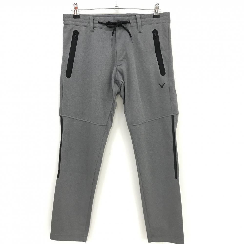 【超美品】キャロウェイ パンツ グレー×黒 2WAYコード ストレッチ  メンズ M ゴルフウェア Callaway