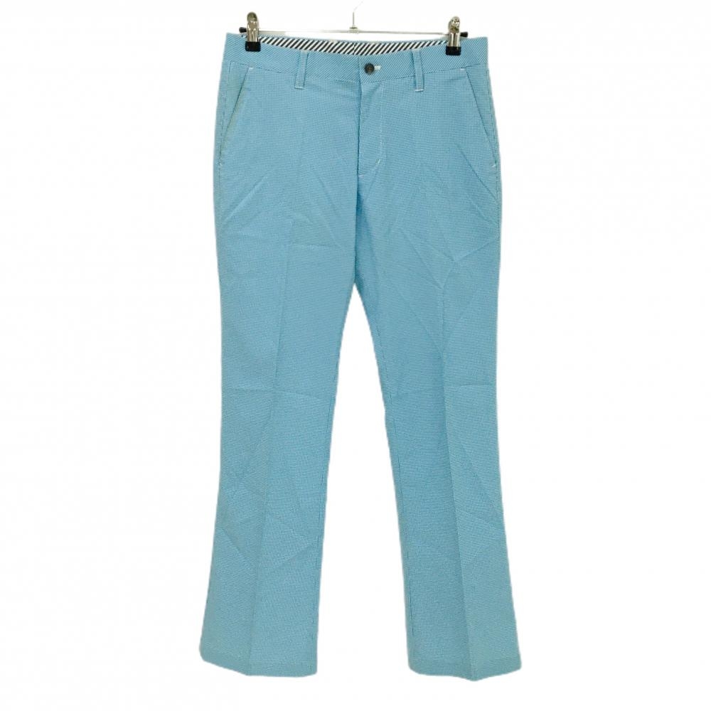キャロウェイ パンツ ライトブルー×白 細目チェック メンズ M ゴルフウェア Callaway