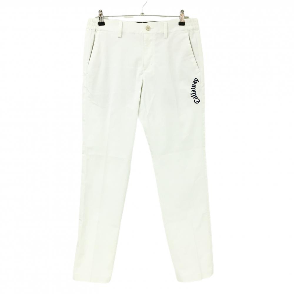 【超美品】キャロウェイ パンツ 白 ストレッチ  メンズ L ゴルフウェア Callaway