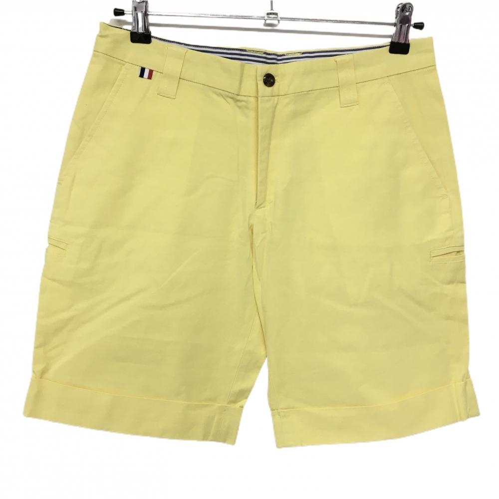 キャロウェイ ハーフパンツ イエロー バックロゴ  メンズ M ゴルフウェア Callaway