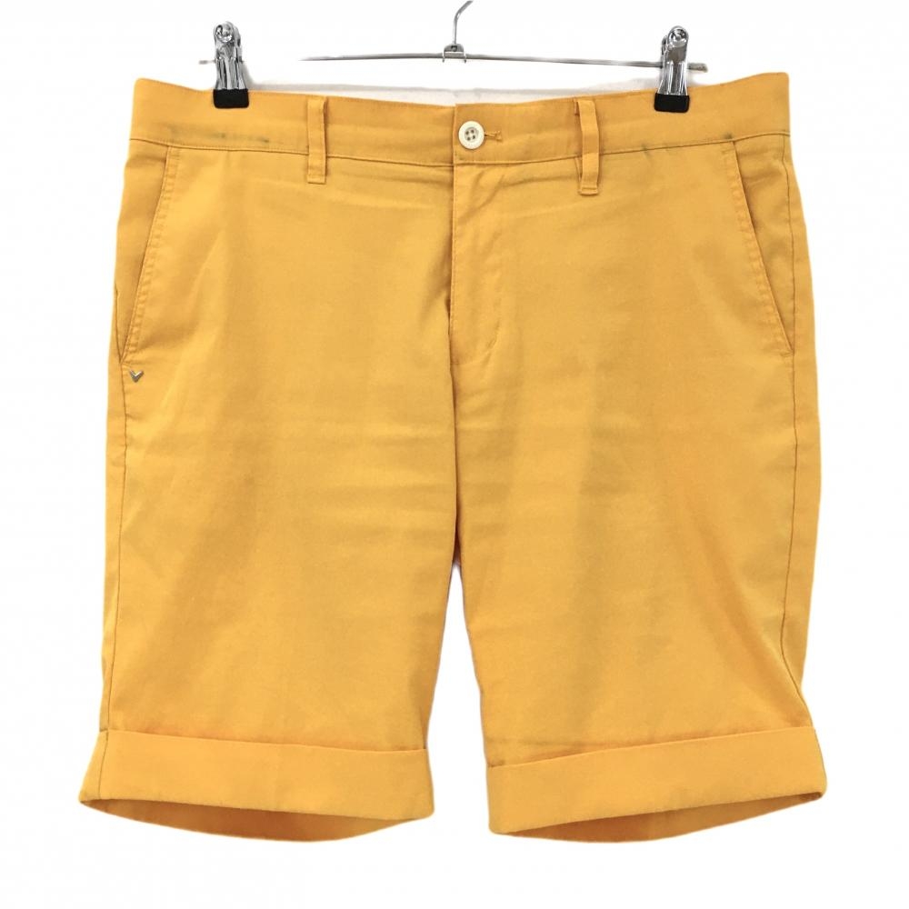 キャロウェイ ハーフパンツ オレンジ シンプル  メンズ LL ゴルフウェア Callaway