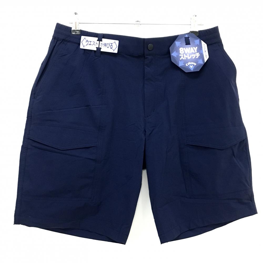 【新品】キャロウェイ カーゴハーフパンツ ネイビー ナイロン  メンズ 3L ゴルフウェア 2025年モデル 大きいサイズ Callaway