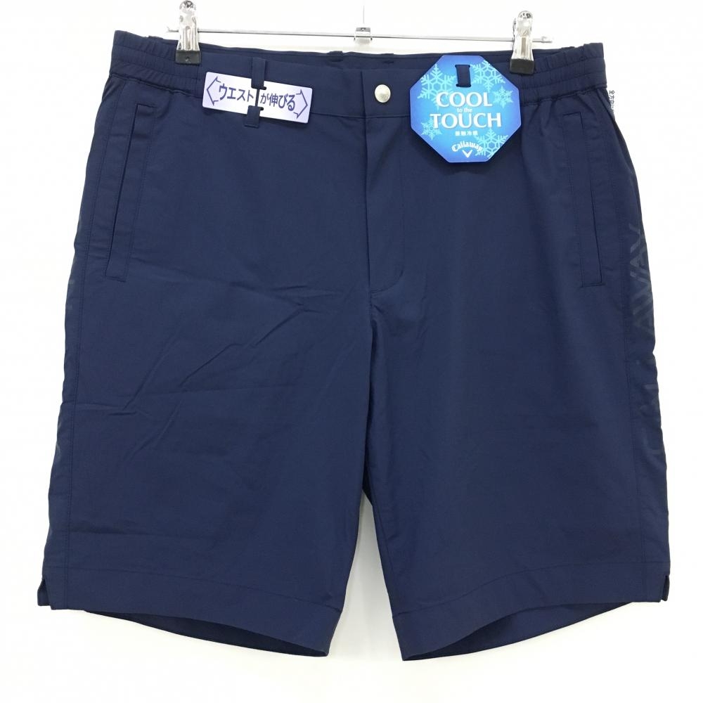 【新品】キャロウェイ ハーフパンツ ネイビー ウエスト伸縮  メンズ 3L ゴルフウェア 2025年モデル 大きいサイズ Callaway