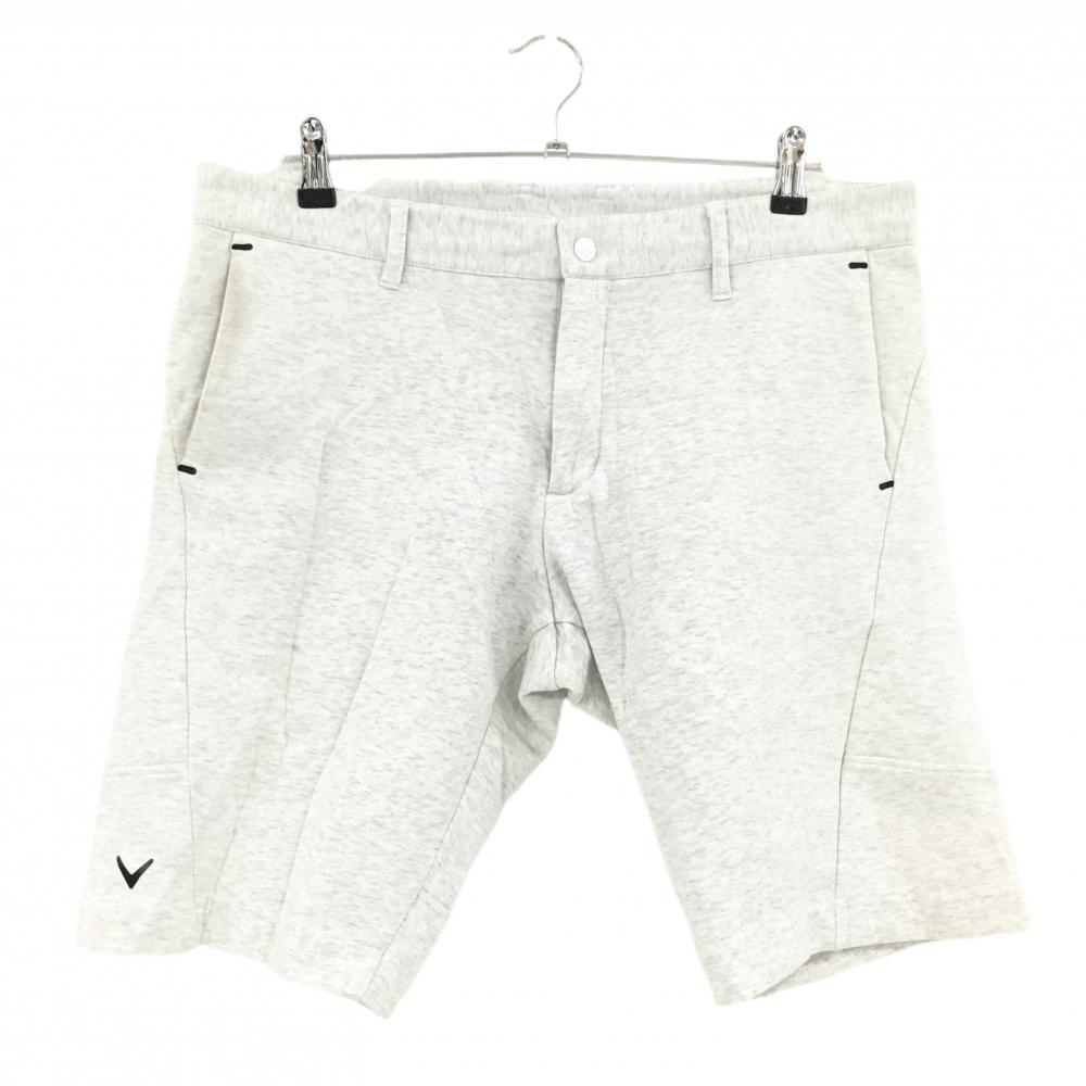 キャロウェイ ハーフパンツ 杢ライトグレー メンズ 3L ゴルフウェア 大きいサイズ Callaway