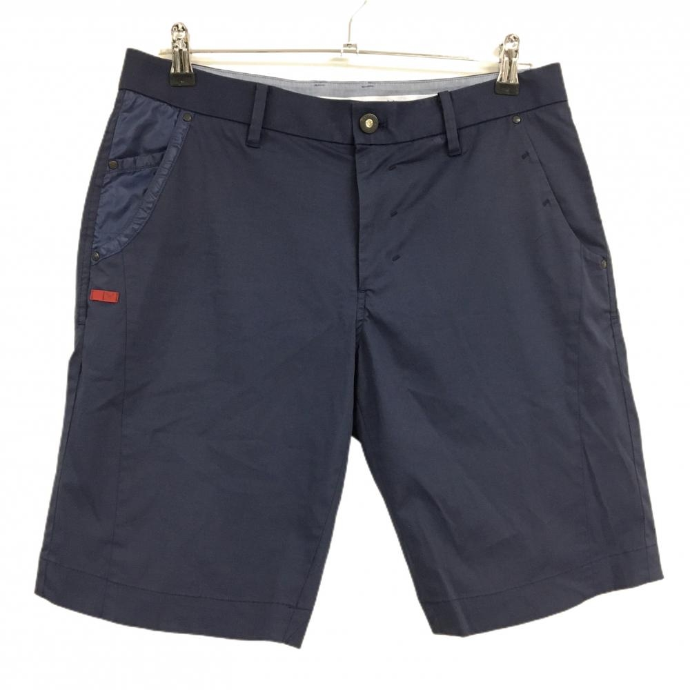 キャロウェイ レッドレーベル ハーフパンツ ネイビー ストレッチ メンズ L ゴルフウェア Callaway