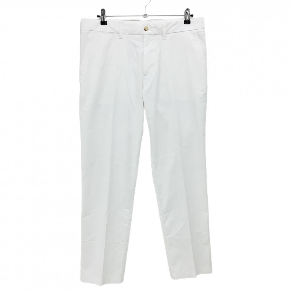 ジェイリンドバーグ パンツ 白 ロゴ刺しゅう 薄手 メンズ 33/30 ゴルフウェア J．LINDEBERG