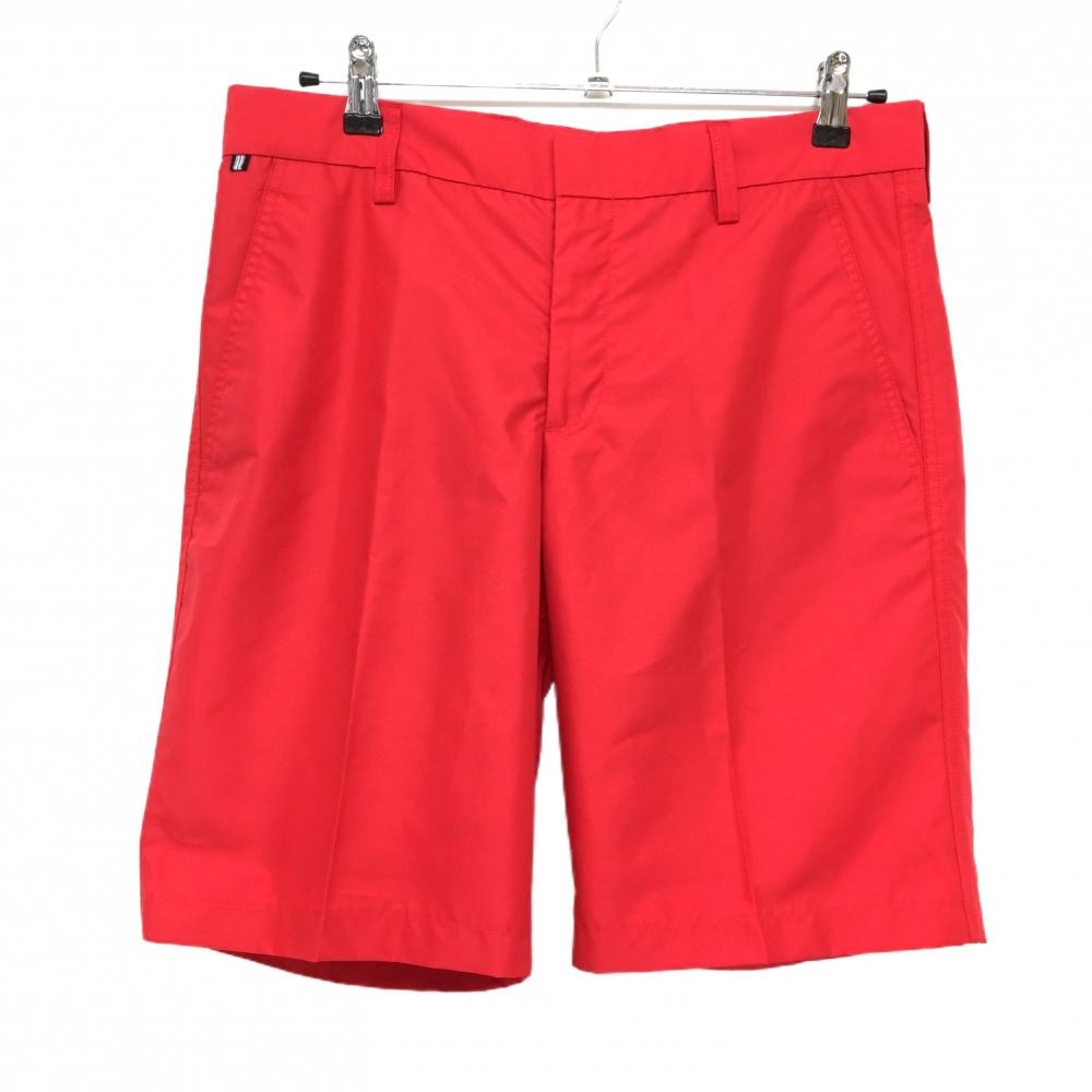 【美品】ジェイリンドバーグ ハーフパンツ レッド シャカシャカ  メンズ 31 ゴルフウェア J．LINDEBERG