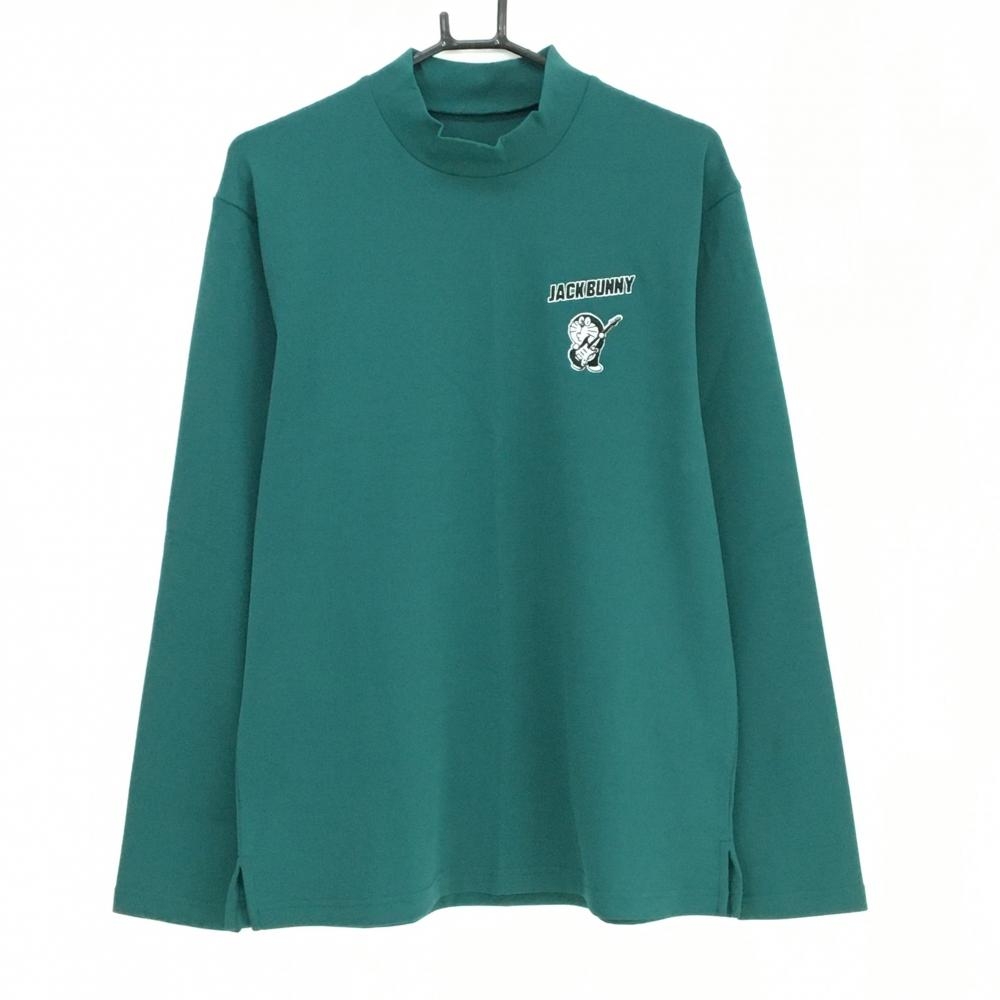 【新品】ジャックバニー×ドラえもん 長袖ハイネックシャツ ダークグリーン メンズ 5(L) ゴルフウェア 2024年モデル Jack Bunny