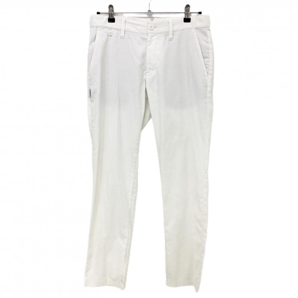 ジャックバニー パンツ 白 シンプル 麻混  メンズ 4(M) ゴルフウェア Jack Bunny