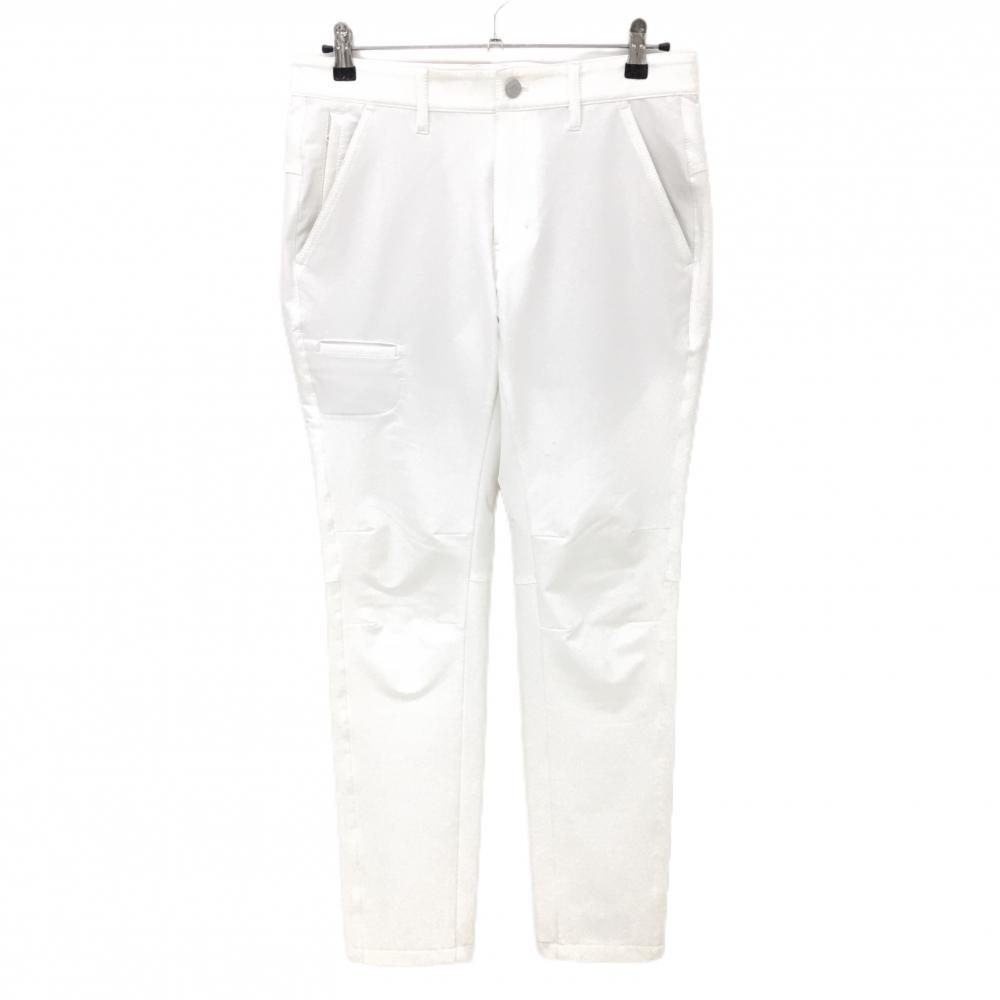 ジャックバニー パンツ 白 ロゴシルバー ストレッチ メンズ 4(M) ゴルフウェア Jack Bunny