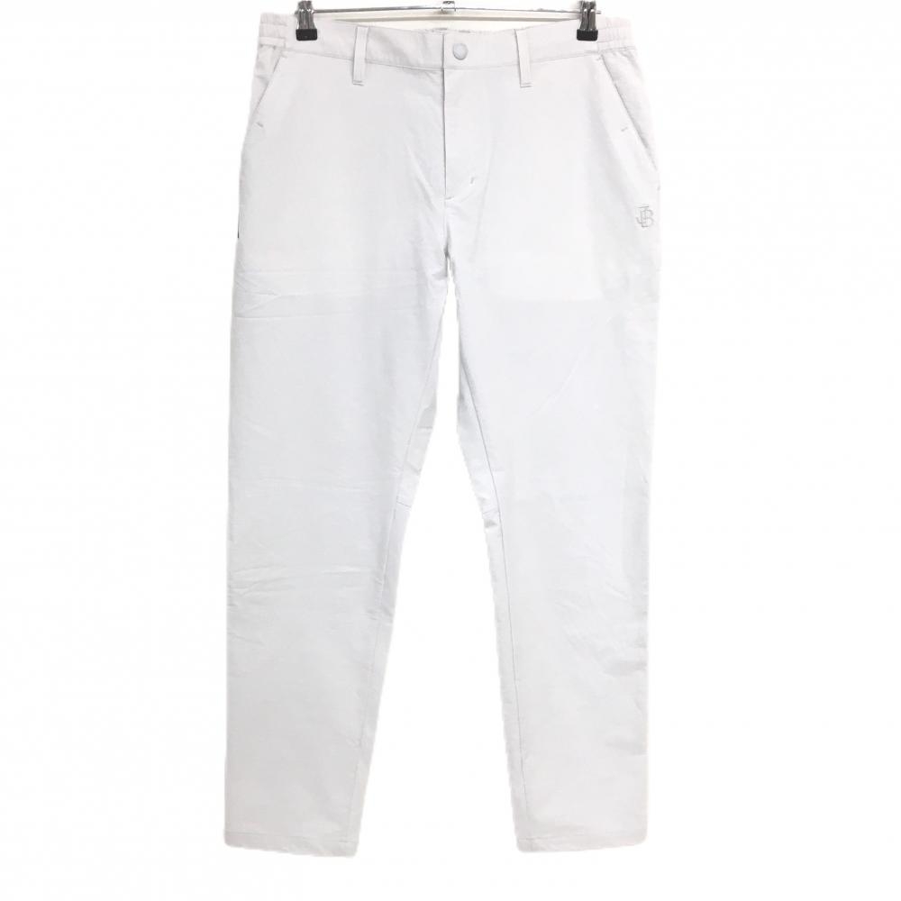 【超美品】ジャックバニー ナイロンパンツ オフホワイト系 格子地模様 メンズ 5(L) ゴルフウェア 2023年モデル Jack Bunny