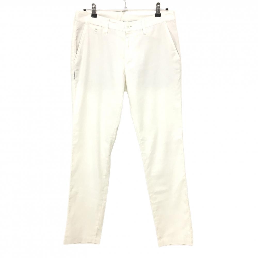 ジャックバニー パンツ 白 ヒップロゴタグ コットン混 メンズ 5(L) ゴルフウェア Jack Bunny